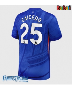 Chelsea Moises Caicedo #25 Tricou Fotbal Replică 2025-26 Barbati Acasa